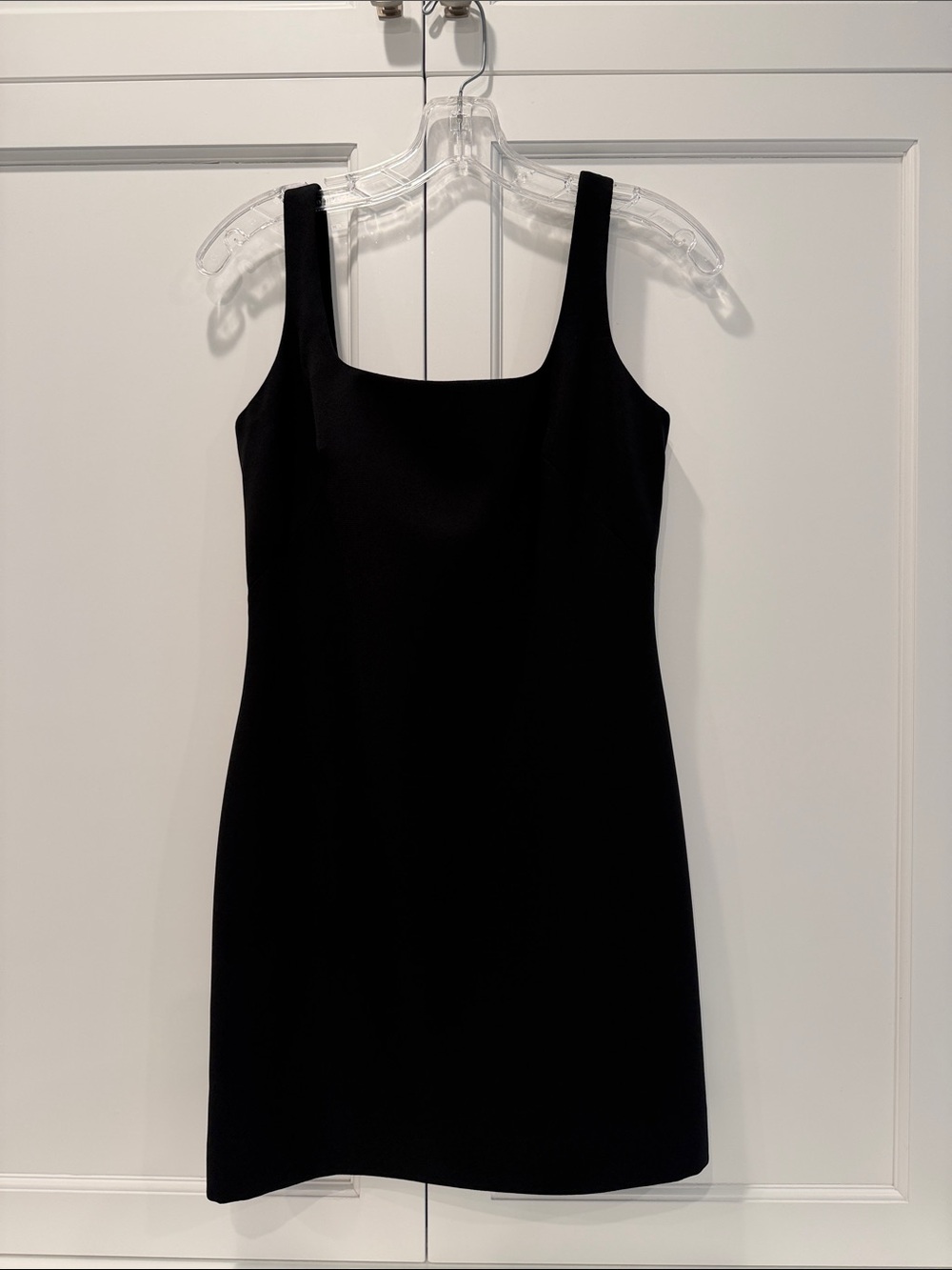 Laundry By Shelli Segal Black Square-Neck Mini Dress-Classic Little Black dress